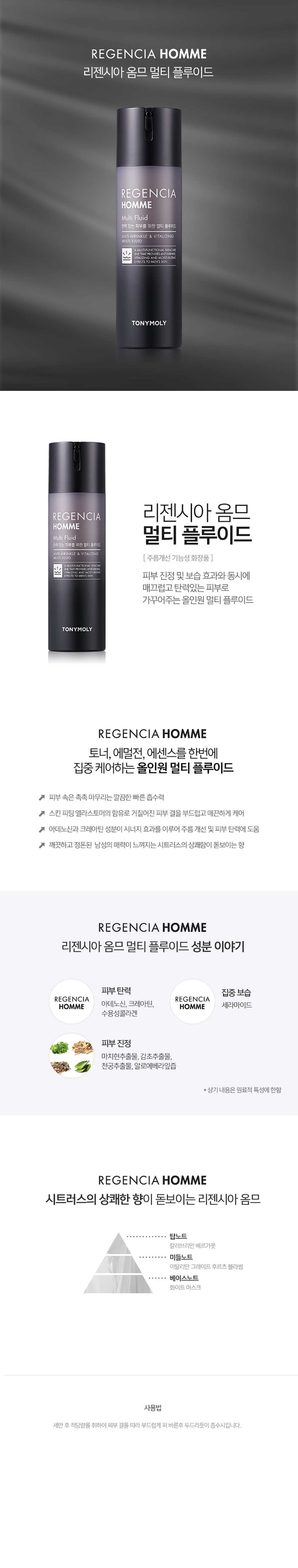 Regencia homme tony moly описание